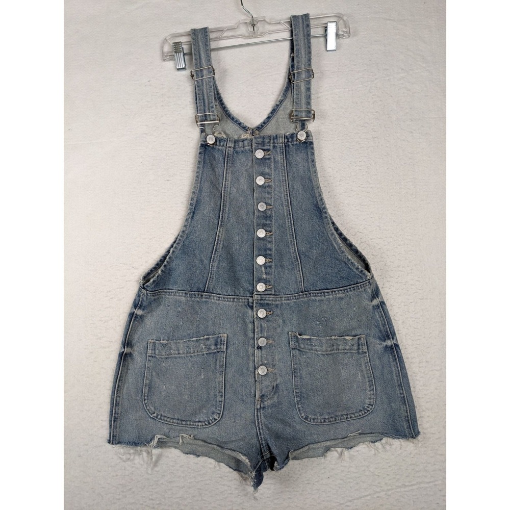 Tularosa Denim Overall Shorts Womens Rachel Maui Sz S See Measurements Vintage